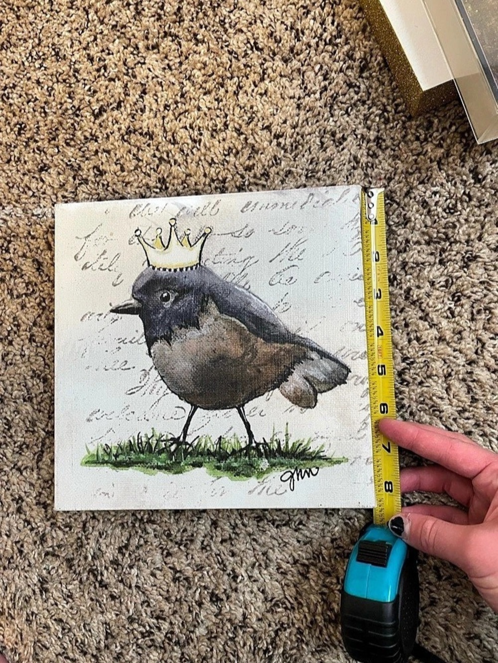 Bird Crown Canvas Wall Art